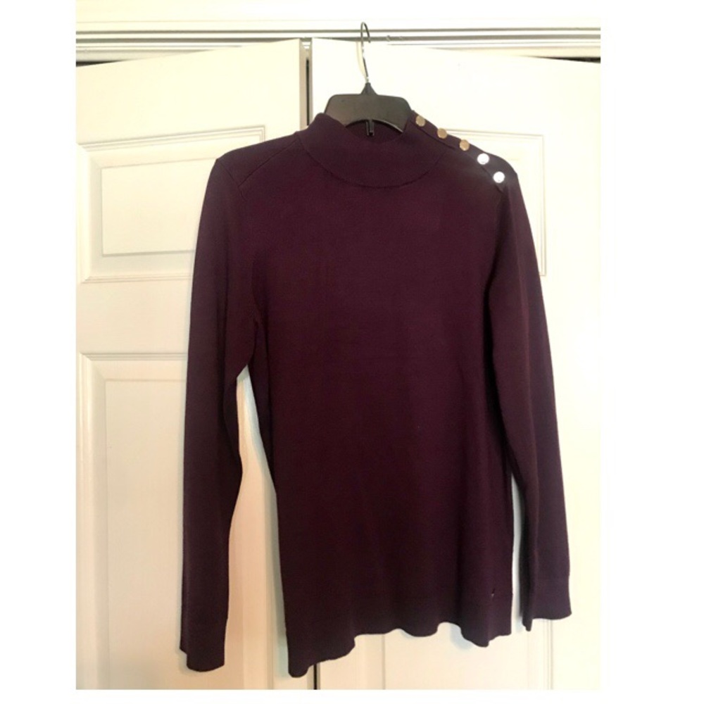 Calvin Klein plum turtle neck